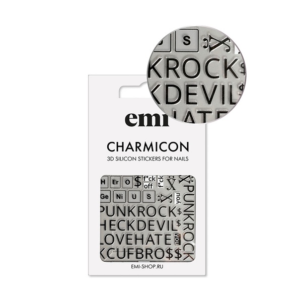 E.Mi Силиконовые стикеры Charmicon 3D Silicone Stickers, №183 Punk Rock купить - 0