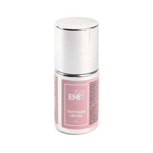 E.Mi Гель в бутылочке Soft Nude LED Gel, 15 мл купить - 0