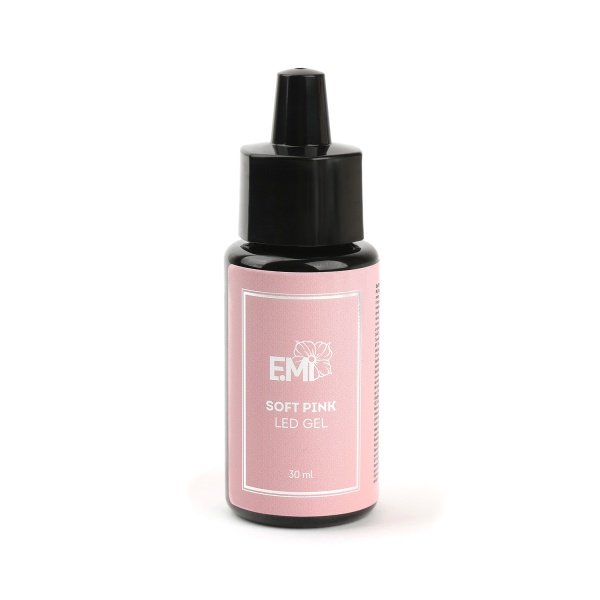 E.Mi Гель в бутылочке Soft Pink LED Gel, 30 мл купить - 0