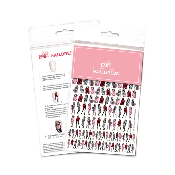 E.Mi Слайдер-дизайн Naildress Slider Design, №23 Fashion Lady купить - 0