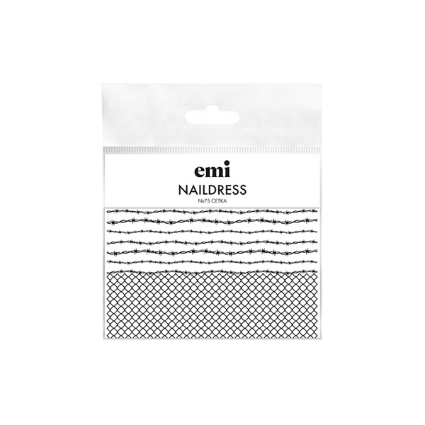 E.Mi Слайдер-дизайн Naildress Slider Design, №75 Сетка купить - 0
