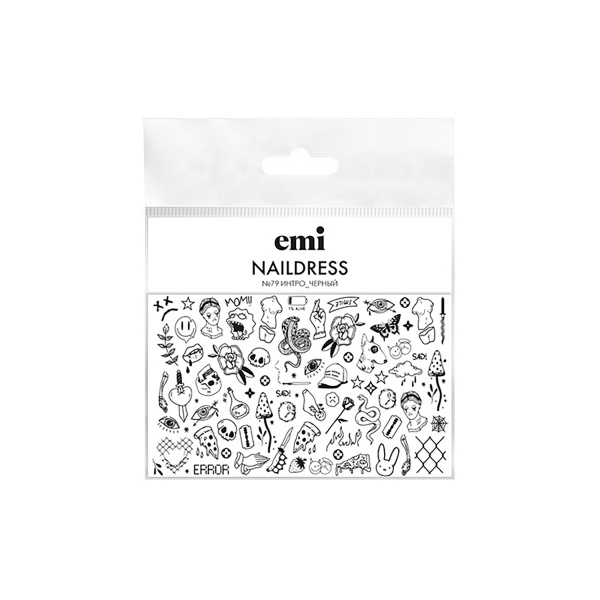 E.Mi Слайдер-дизайн Naildress Slider Design, №79 Интро_черный купить - 0