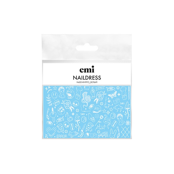 E.Mi Слайдер-дизайн Naildress Slider Design, №80 Интро_белый купить - 0