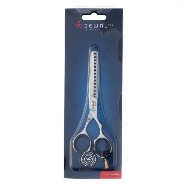 Dewal Pro Парикмахерские ножницы Basic Step филировочные 5,5", эргономичные, съемный упор купить - 0