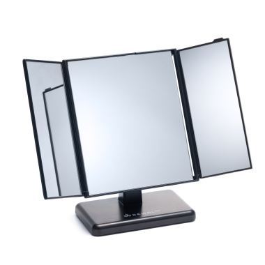 Dewal Pro Зеркало настольное складное трехстворчатое, цвет черный купить