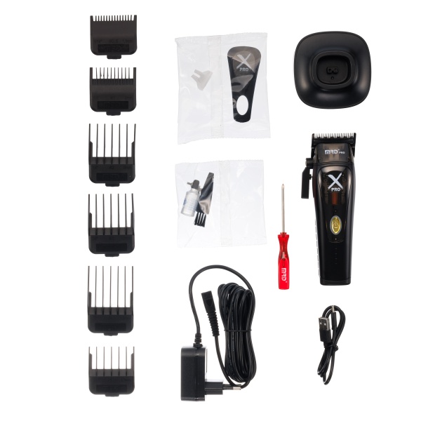 MRD Машинка для стрижки, аккум/сет, 9000-13000 об/мин, нож 45 мм, 0,3 - 4,0 мм, 6 насадок купить - 0