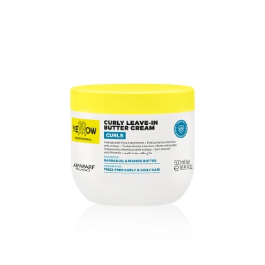 Yellow Professional Увлажняющее несмываемое крем-масло для кудрявых и вьющихся волос YE PROFFESIONAL CURLY LEAVE-IN BUTTER CREAM, 500 мл купить