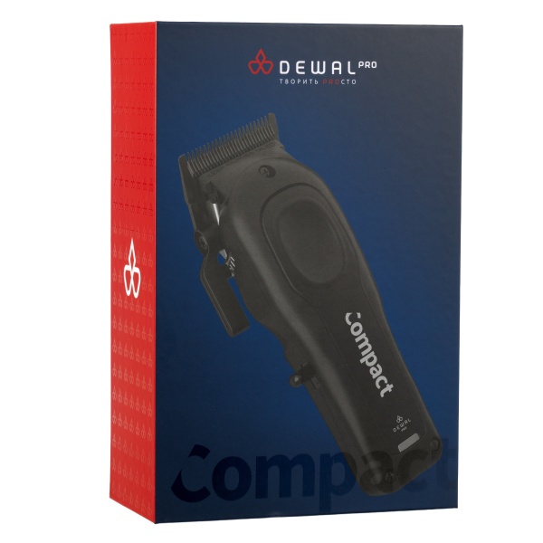 Dewal Pro Машинка для стрижки COMPACT, аккум/сеть, 5 Вт, 8000 об/мин, нож 45 мм, 0,5 - 2,0 мм, 6 нас купить - 0