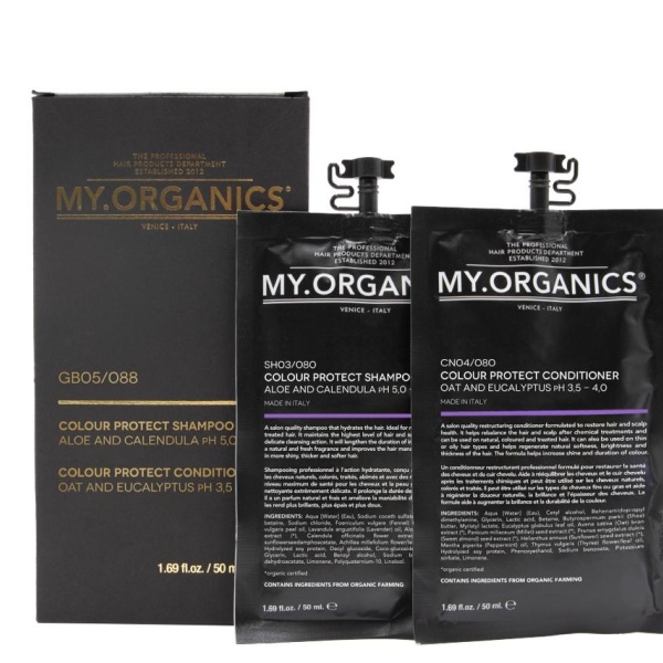My.Organics Набор саше шампунь и кондиционер для окрашенных волос, 50 х 50 мл купить - 0