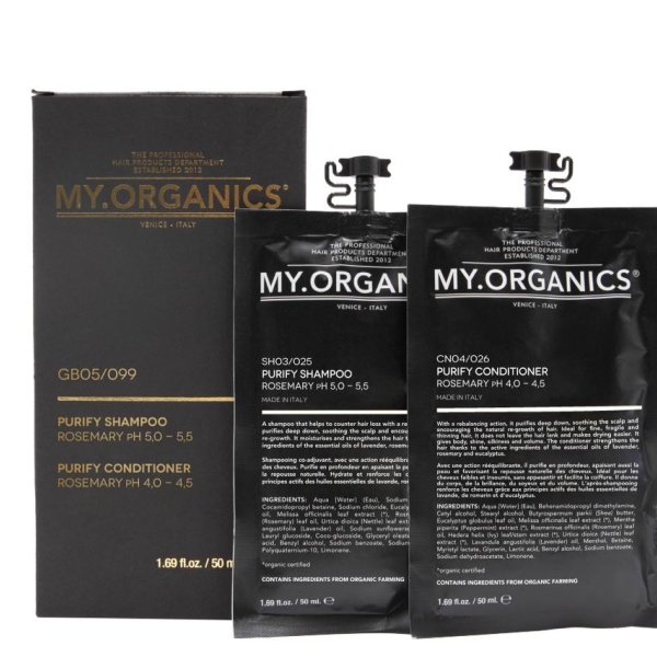 My.Organics Набор саше шампунь и кондиционер Очищающая линия, 50 х 50 мл купить - 0