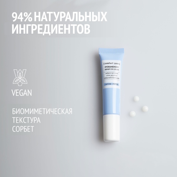 Comfort Zone Крем для глаз против отеков c пептидами HYDRAMEMORY, 15 мл купить - 1