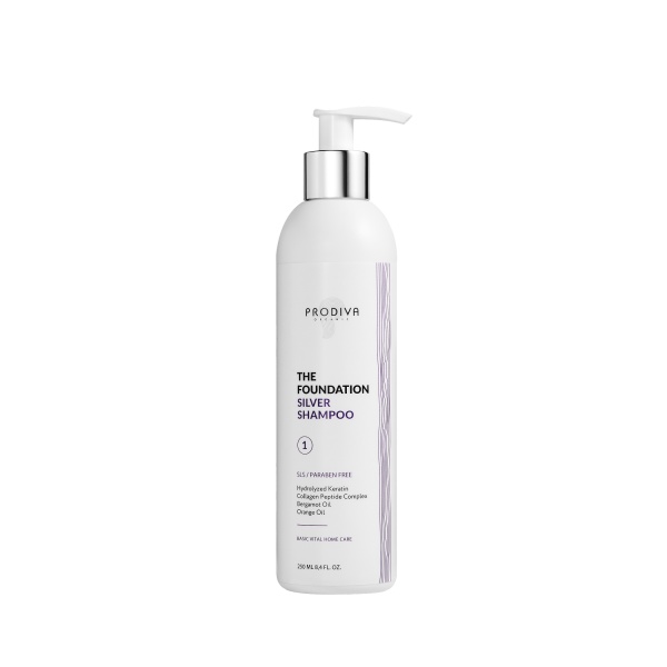 PRODIVA Шампунь для поддержания холодного оттенка светлых волос THE FOUNDATION SILVER SHAMPOO, 250 мл купить - 0