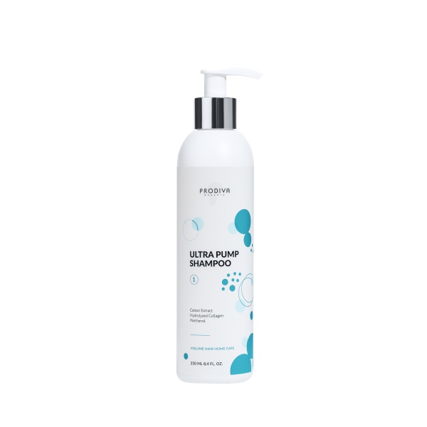 PRODIVA Шампунь для пышного объема и плотности волос ULTRA PUMP SHAMPOO, 250 мл купить - 0
