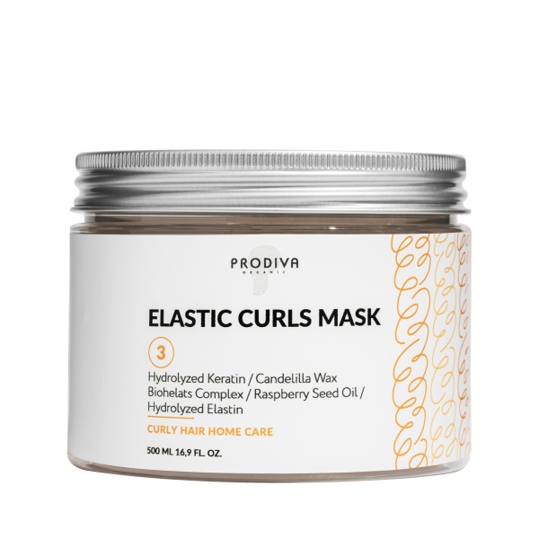 PRODIVA Маска для кудрявых и вьющихся волос ELASTIC CURLS MASK, 500 мл купить - 0