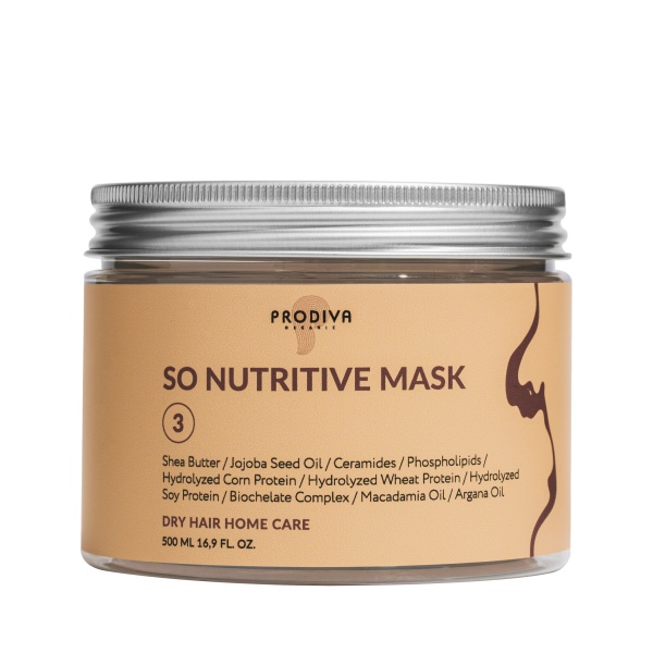 PRODIVA Маска для ухода за сухими волосами SO NUTRITIVE MASK, 500 мл купить - 0