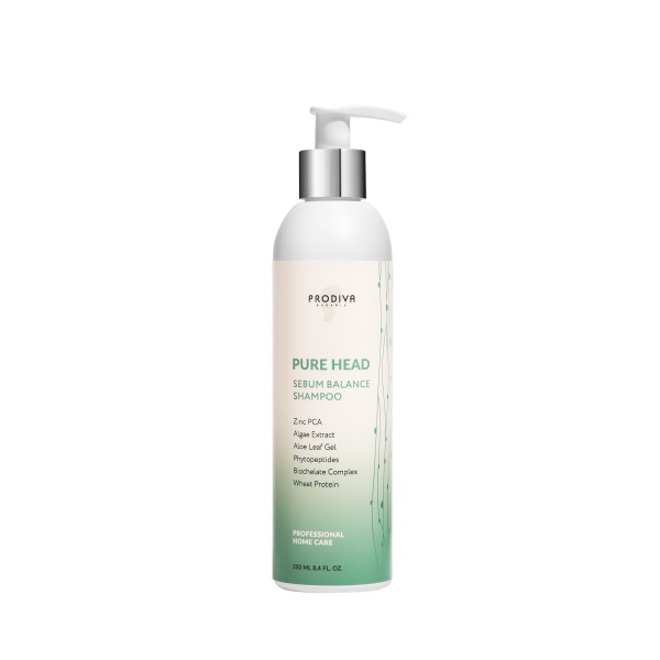 PRODIVA Шампунь для жирной кожи головы PURE HEAD SEBUM BALANCE SHAMPOO, 250 мл купить - 0
