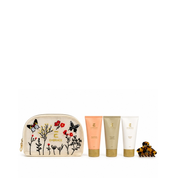 Embrace Haircare Набор Трио для путешествий VOYAGE TRIO SET: шампунь Softcore, 80 мл + кондиционер Voluminaire, 80 мл + маска Restore, 80 мл купить - 0