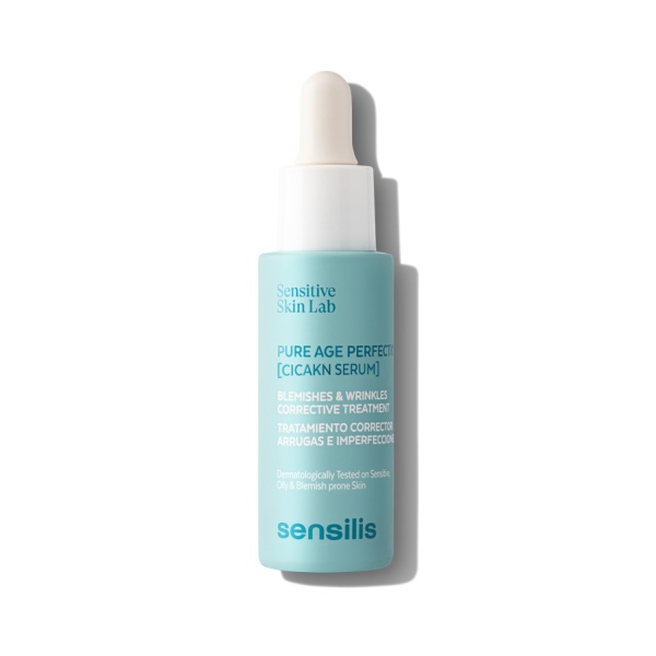Sensilis Антивозрастная себорегулирующая сыворотка от морщин Pure Age Perfection [Cicakn Serum] Blemishes and Wrinkles Corrective Treatment, 30 мл купить - 0