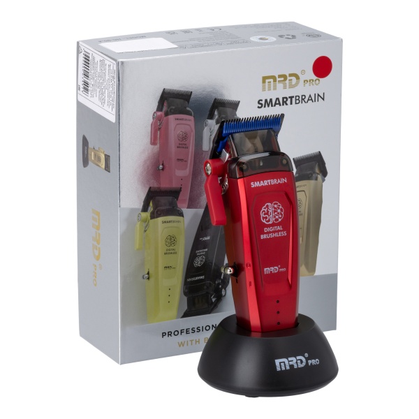 MRD Машинка для стрижки, аккум/сет, 7200 об/мин, нож 45 мм, 0,3 - 4,0 мм, 6 насадок, красная купить - 1