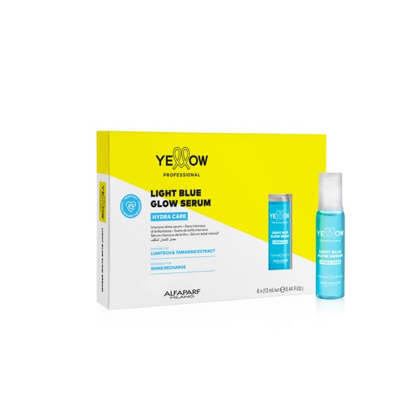 Yellow Professional Сыворотка для придания интенсивного блеска волосам HYDRA CARE LIGHT BLUE GLOW SERUM, 6x13 мл купить - 0