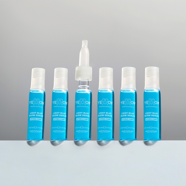 Yellow Professional Сыворотка для придания интенсивного блеска волосам HYDRA CARE LIGHT BLUE GLOW SERUM, 6x13 мл купить - 1