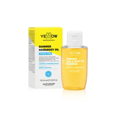 Yellow Professional Мерцающее масло с шиммером для волос и тела HYDRA CARE SHIMMER HAIR & BODY OIL, 100 мл купить