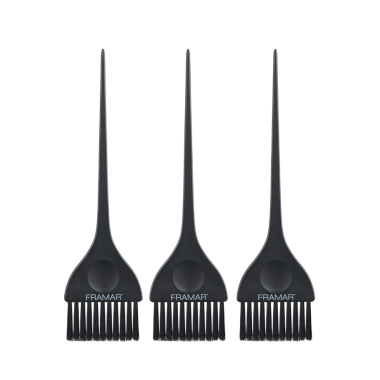 Framar Набор черных матовых кистей для окрашивания 3 Piece Color Brush Set Matte Black, 3 шт купить