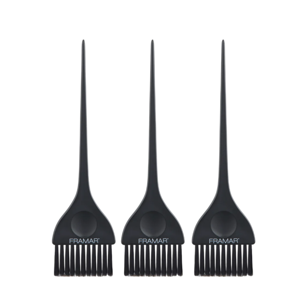 Framar Набор черных матовых кистей для окрашивания 3 Piece Color Brush Set Matte Black, 3 шт купить - 0