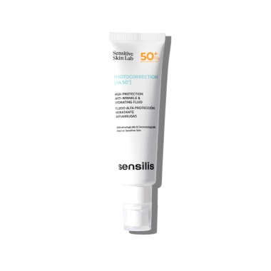 Sensilis Укрепляющий и увлажняющий флюид SPF 50+ против морщин Photocorrection [HA 50+] High Protection Anti-Wrinkle and Hydrating Fluid, 50 мл купить