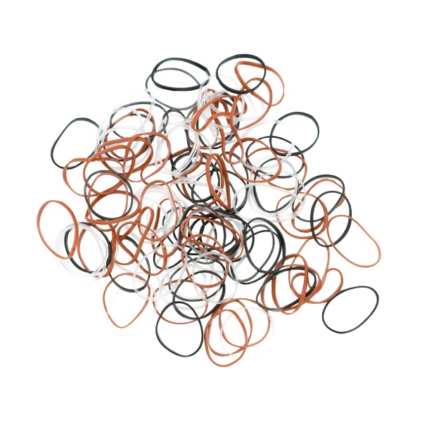 Dewal Pro Резинки для волос, силиконовые, цветные, mini, 100 шт/уп купить - 0