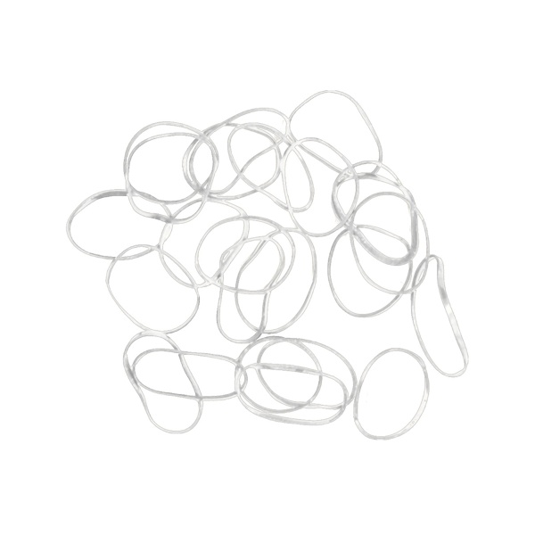 Dewal Pro Резинки для волос, силиконовые, белые mini, 100 шт/уп купить - 0