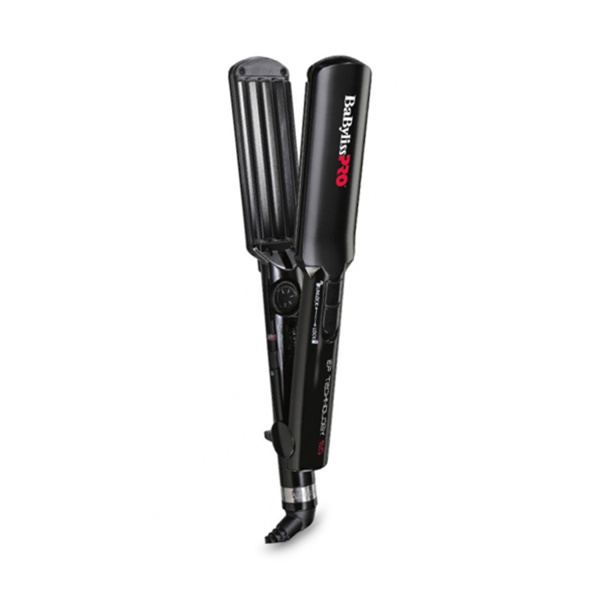 BaByliss Pro Щипцы-гофре для волос с терморегулятором, покрытие EP Technology, 38 х 90 мм, 50 Вт купить - 0