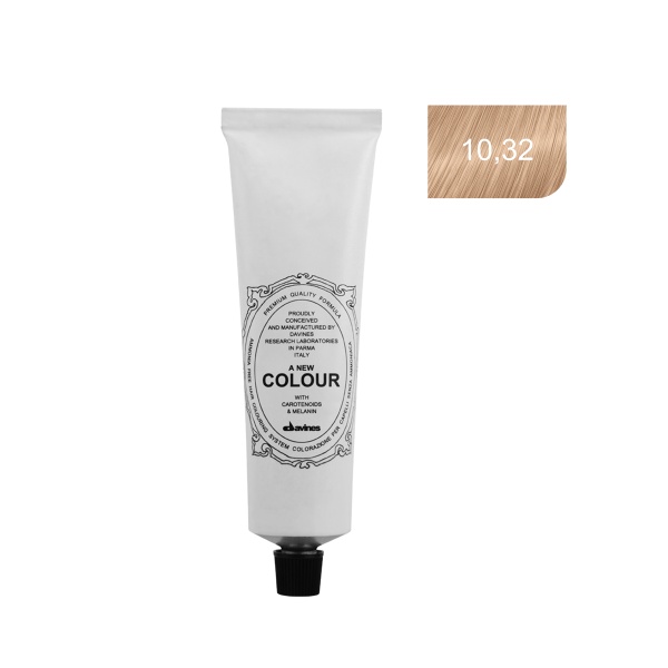 Davines Перманентный краситель A New Colour, 10,32 очень светлый золотисто-платиновый ирис блонд, 60 мл купить - 0