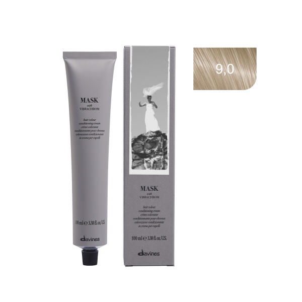 Davines Перманентный краситель Mask with vibrachrom, 9,0 очень светлый блонд, 100 мл купить - 0
