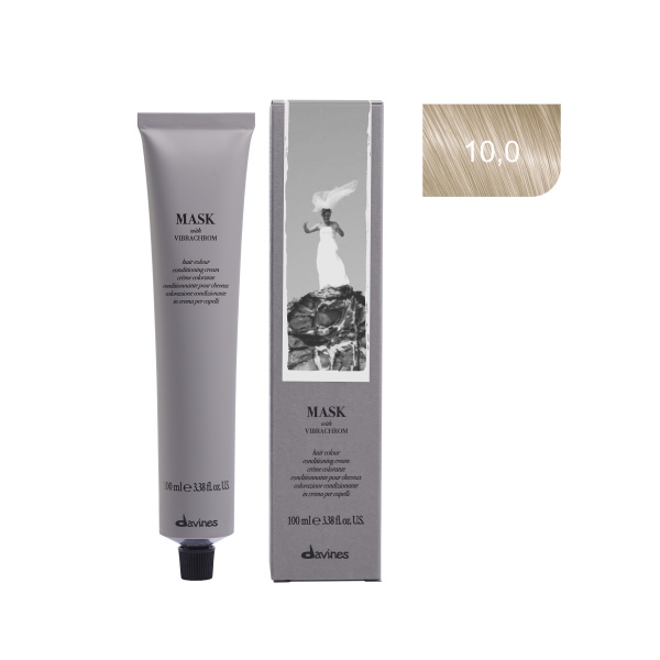 Davines Перманентный краситель Mask with vibrachrom, 10,0 самый светлый блонд, 100 мл купить - 0