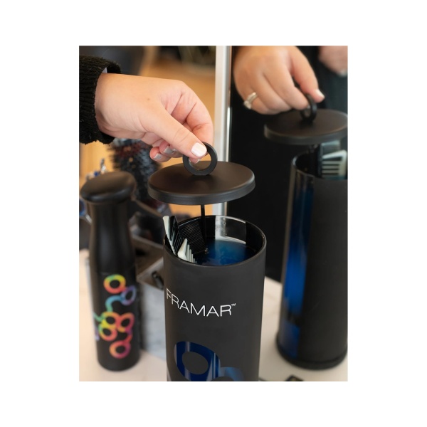 Framar Контейнер для дезинфекции инструментов Disinfectant Jar Matte Black, 1250 мл купить - 3
