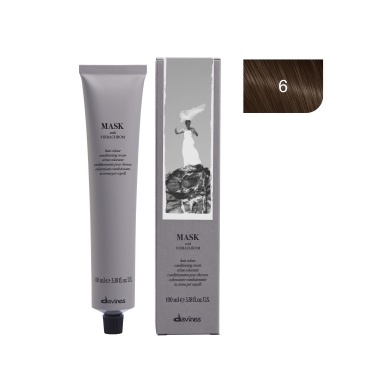 Davines Перманентный краситель Mask with vibrachrom, 6 натуральный теплый темный блонд, 100 мл купить