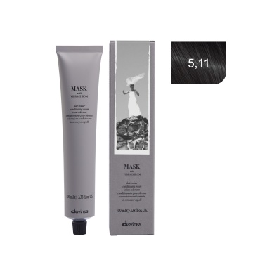 Davines Перманентный краситель Mask with vibrachrom, 5,11 интенсивно-пепельный светло-коричневый, 100 мл купить