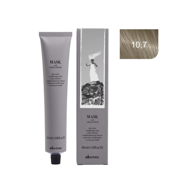 Davines Перманентный краситель Mask with vibrachrom, 10,7 бежевый самый светлый блонд, 100 мл купить - 0