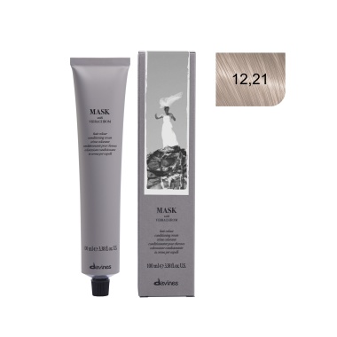 Davines Перманентный краситель Mask with vibrachrom, 12,21 ирисово-пепельный экстраблонд, 100 мл купить