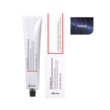 Davines Демиперманентный щелочной краситель The Present time, синий, 100 мл купить