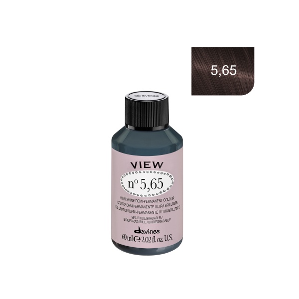 Davines Демиперманентный краситель View, 5,65 красно-махагоновый светло-коричневый, 60 мл купить - 0