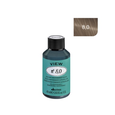 Davines Демиперманентный краситель View, 8,0 светлый блонд, 60 мл купить