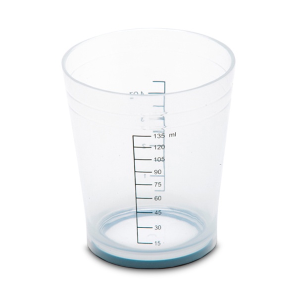 Dewal Pro Стакан мерный с резинкой на дне, белый, 135 мл купить - 0