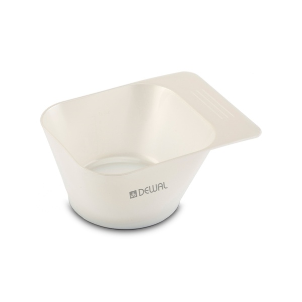 Dewal Pro Чаша для краски квадратная с резинкой на дне с ручкой, белая, 300 мл купить - 0