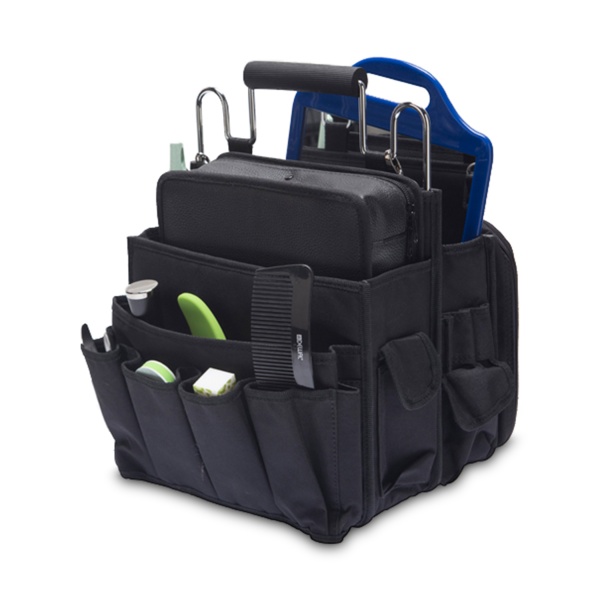 Dewal Pro Сумка для парикмахерских инструментов, полимерный материал, черная, 26 х 27 х 23 см купить - 0