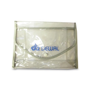 Dewal Pro Косметичка, полимерный материал, прозрачно-серая на кнопке, 22 х 8 х 16 см купить