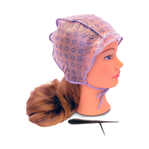 Dewal Pro Шапочка для мелирования, набор: 4 шт и крючок купить - 0