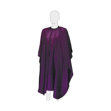 Dewal Pro Пеньюар для стрижки Палитра, полиэстер, фиолетовый, на крючках, 128 х 146 см купить