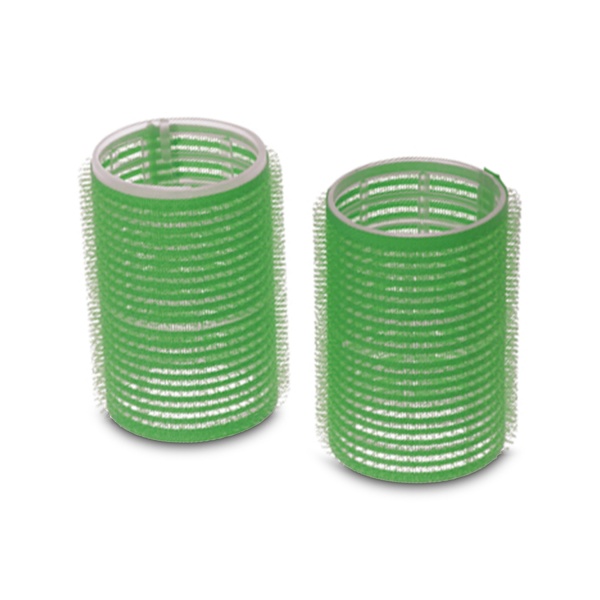 Dewal Pro Бигуди-липучки, зеленые, 61 мм, 6 шт купить - 0